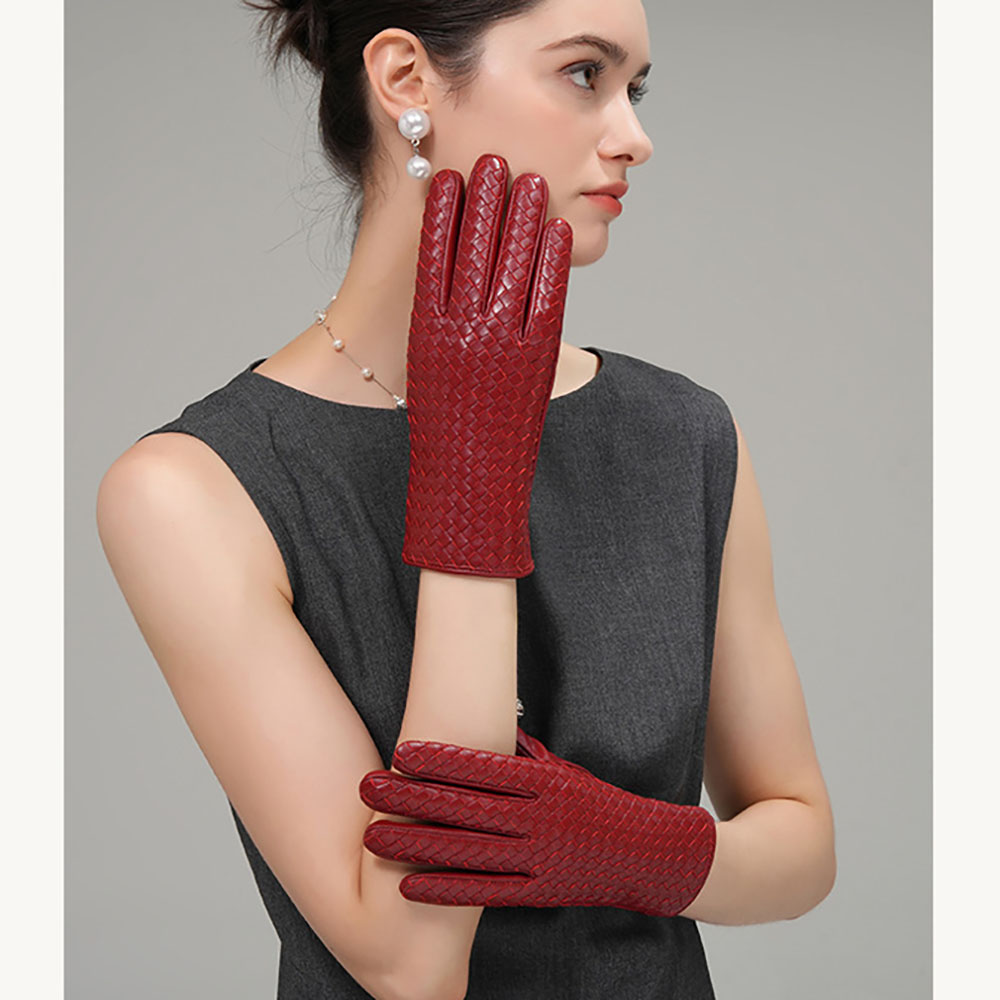 Wool Glove Lined - Sarung Tangan Kulit Domba Asli untuk