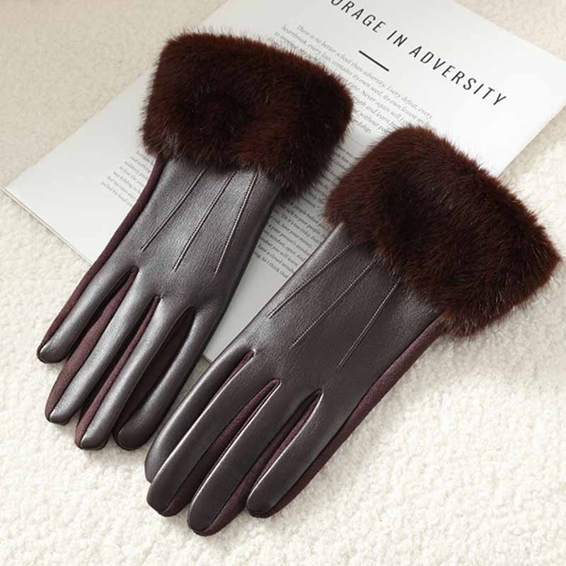 Leather Driving Glove - Sarung Tangan Kulit PU Musim Dingin